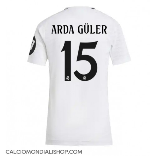 Maglie da calcio Real Madrid Arda Guler #15 Prima Maglia Femminile 2024-25 Manica Corta